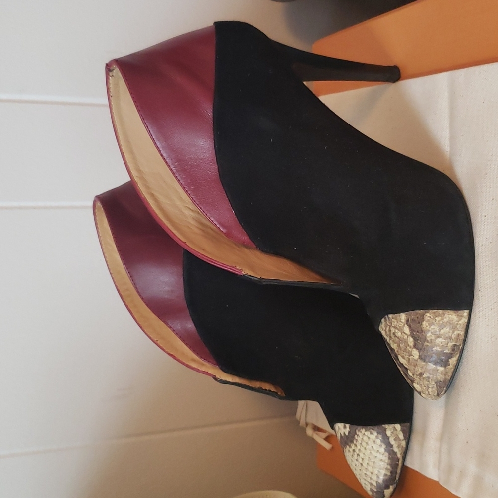 COPY - Zara booties, suede and leather, excellent condition
